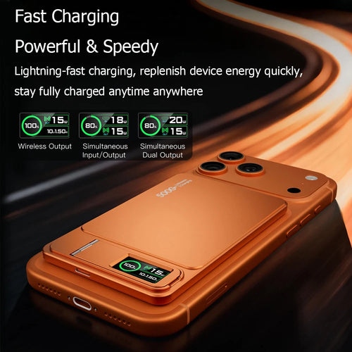 Magnetic Wireless Power Bank — 10000mAh Ultra-Slim